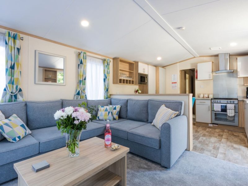 Caravan park living space near Blackpool