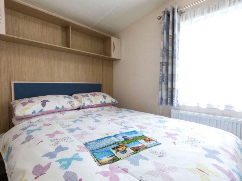 Primary bedroom in caravan home