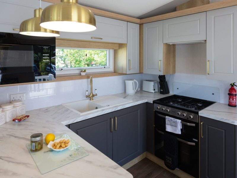 Caravan park home kitchen