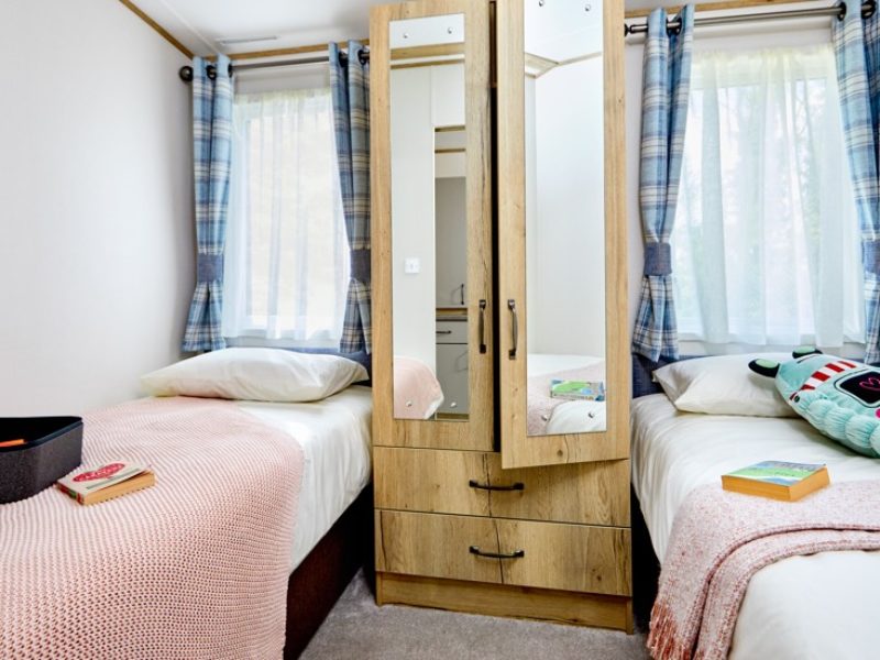 Smaller bedroom in accessible holiday home