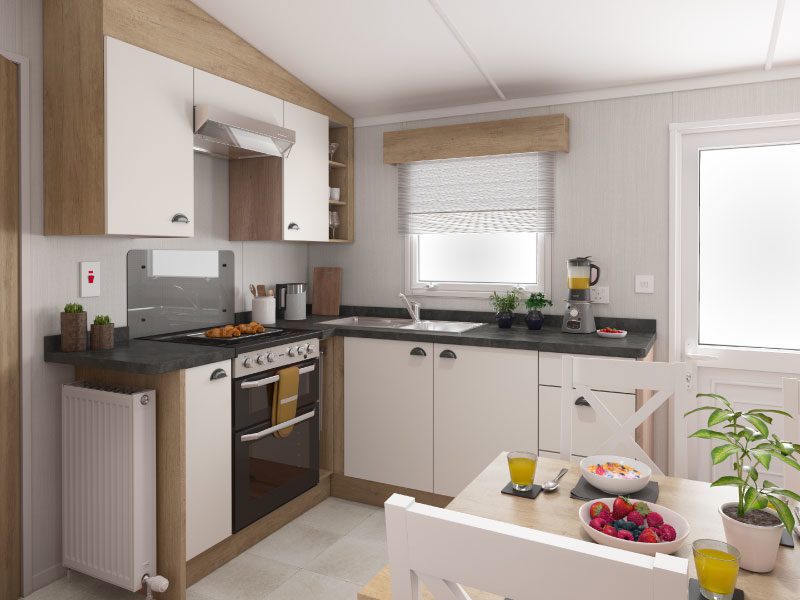 Well-equipped kitchen in Vista Gold holiday home