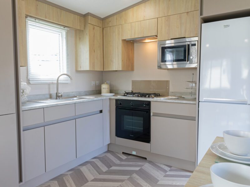 Holiday home kitchen in Lancashire