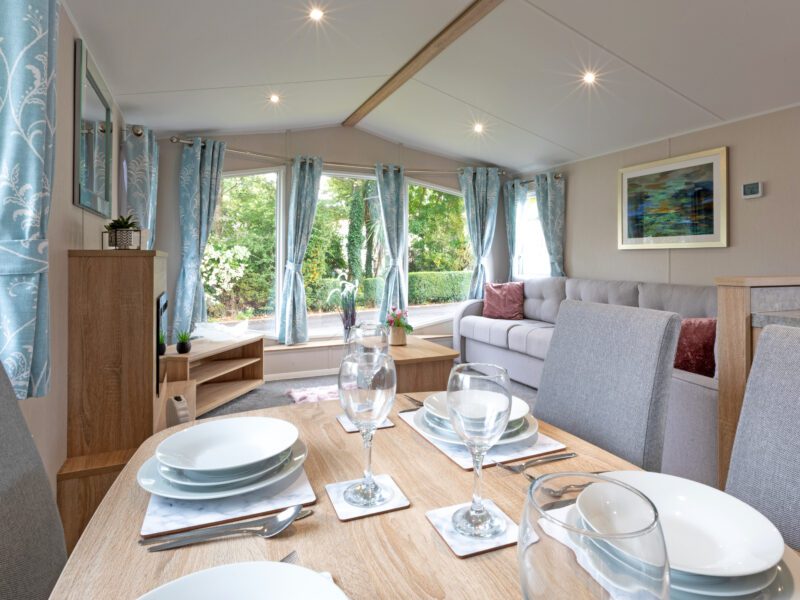 Dining area of holiday home